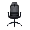 123inkt Economic Ecoline bureaustoel mesh zwart (incl. hoofdsteun) 302695 - 2