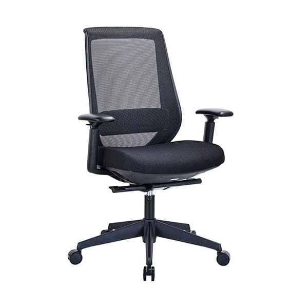 123inkt Executive Officeline bureaustoel mesh zwart 302671 - 1