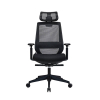 123inkt Executive Officeline bureaustoel mesh zwart (incl. hoofdsteun) 302697 - 2