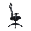 123inkt Executive Officeline bureaustoel mesh zwart (incl. hoofdsteun) 302697 - 3