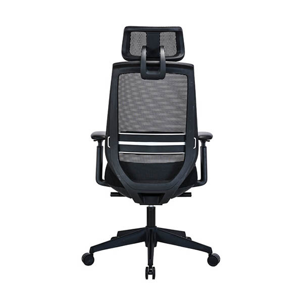 123inkt Executive Officeline bureaustoel mesh zwart (incl. hoofdsteun) 302697 - 4