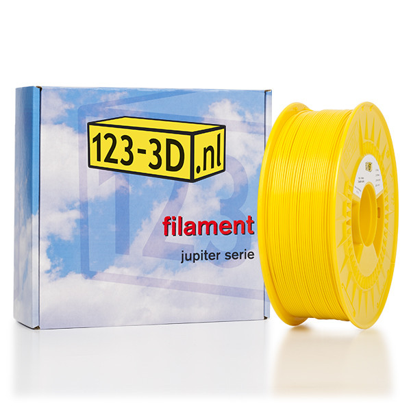 123inkt Filament geel 1,75 mm PLA 1,1 kg Jupiter serie (123-3D huismerk)  DFP01043 - 1