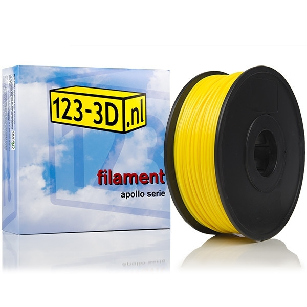 123inkt Filament geel 2,85 mm ABS 1 kg Apollo serie (123-3D.nl huismerk)  DFA00025 - 1