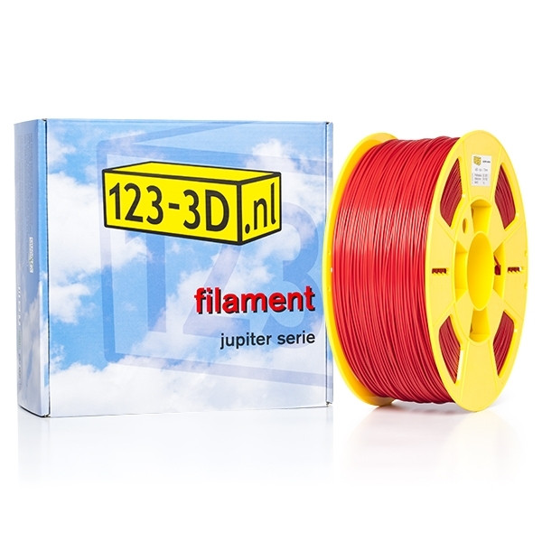 123inkt Filament rood 1,75 mm ABS 1 kg Jupiter serie (123-3D huismerk)  DFA11005 - 1
