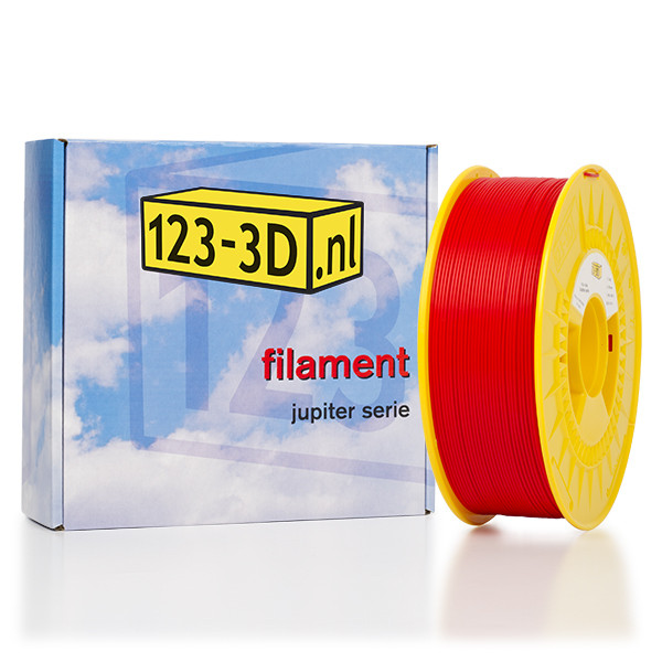 123inkt Filament rood 1,75 mm PLA 1,1 kg Jupiter serie (123-3D huismerk)  DFP01069 - 1