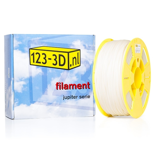 123inkt Filament wit 1,75 mm ABS 1 kg Jupiter serie (123-3D huismerk)  DFA11001 - 1