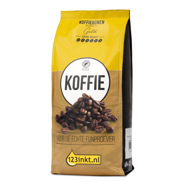 123inkt Gold dark roast koffiebonen 1 kg 52206C 300969 - 1