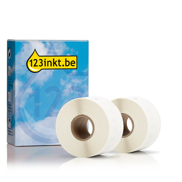 123inkt LW650 brede adresetiketten 2 rollen (89 x 36 mm) 089185 - 1
