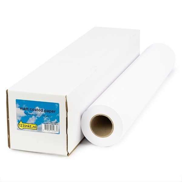 123inkt Matt Coated paper roll 610 mm x 30 m (180 g/m²) 7215A006C C13S041295C S041595C 155078 - 1