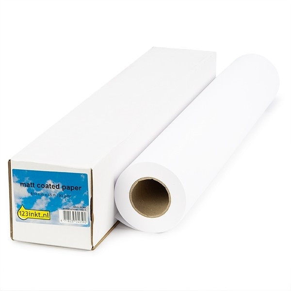 123inkt Matt Coated paper roll 610 mm x 45 m (90 g/m²) 1933B001C C6019BC 155071 - 1