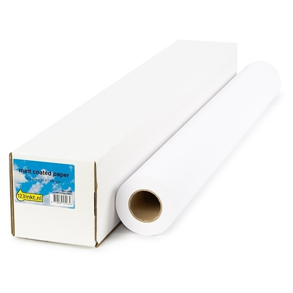 123inkt Matt Coated paper roll 914 mm x 30 m (140 g/m²) 8946A005C 155076 - 1