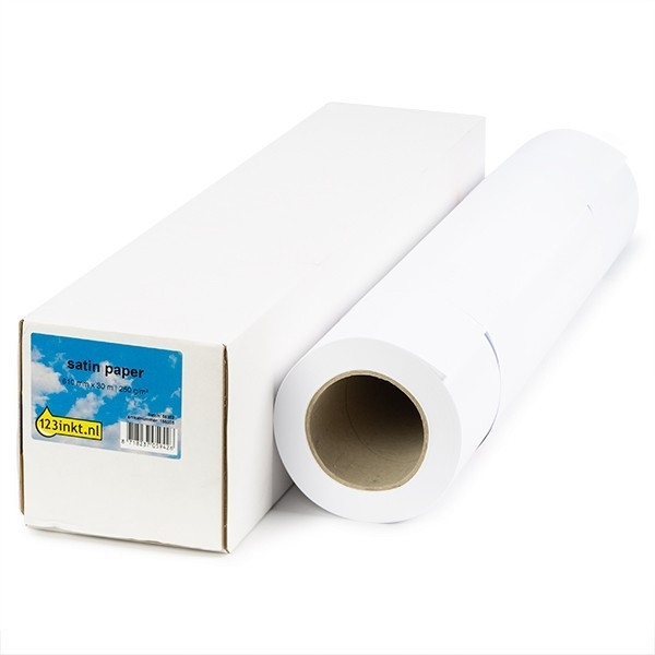 123inkt Satin paper roll 610 mm x 30 m (260 g/m²) 6063B002C 155062 - 1