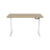 123inkt Slinger zit-sta bureau wit onderstel naturel blad 140 x 80 cm  302601 - 5