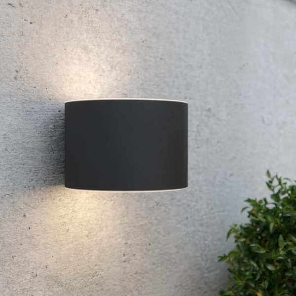 Solar wandlamp | Gloucester | Up & Down | 3000K | IP54 | Zwart LDR08537 - 1