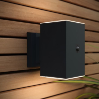 Solar wandlamp met sensor | Oxford | Up & Down | 3000K | IP54 | Zwart LDR08533
