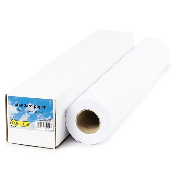 123inkt Standard paper roll 594 mm x 50 m (90g/m²) C13S045277C Q1442AC Q1445AC 155087 - 1