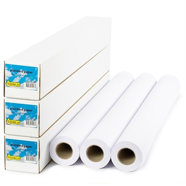 123inkt Standard paper roll 914 mm x 50 m (80 g/m²) 3 rollen 1569B008C 155085 - 1