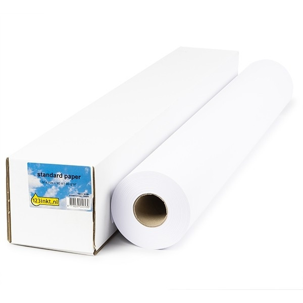 123inkt Standard paper roll 914 mm x 90 m (90g/m²) C6810AC 155091 - 1