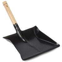 123inkt Stofblik zwart met houten handvat  SDR00076