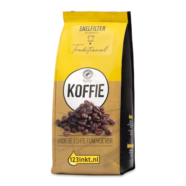 123inkt Traditional snelfilterkoffie 500 g 300974 300975C 8164C 8166C 300974 - 1