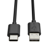 USB-A naar USB-C 2.0 kabel geschikt voor Samsung zwart (1,8 meter) 303371 - 1