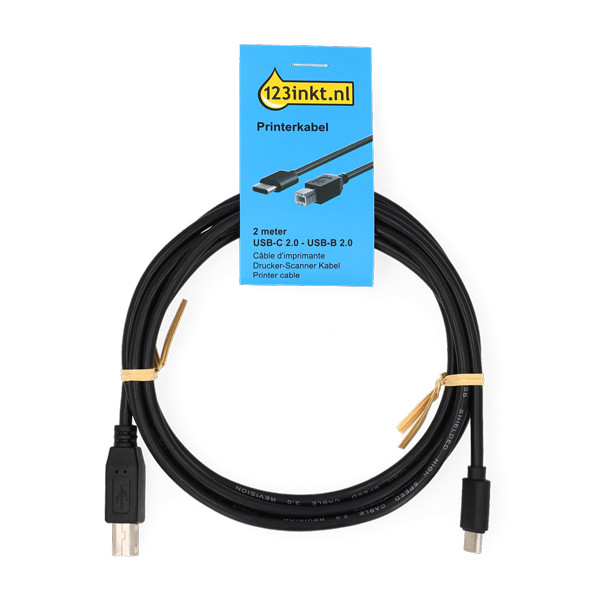 123inkt USB-C printerkabel zwart (2 meter) 303291 - 2