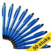 123inkt balpen blauw zonder bedrukking (50 stuks)