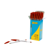 123inkt balpen met dop helder rood (50 stuks) 8373619C 302083 - 2