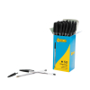 123inkt balpen met dop helder zwart (50 stuks) 8373639C 302084 - 2