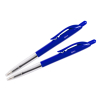 123inkt balpen met drukknop blauw (2 stuks)
