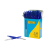 123inkt balpen met drukknop blauw (50 stuks) 1199190121C 302073 - 2