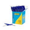 123inkt balpen met drukknop blauw voordeelpak (100 stuks) 942915C 302074 - 2