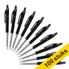 123inkt balpen met drukknop zwart voordeelpak (100 stuks) 942917C 302079 - 1