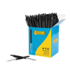 123inkt balpen met drukknop zwart voordeelpak (100 stuks) 942917C 302079 - 2