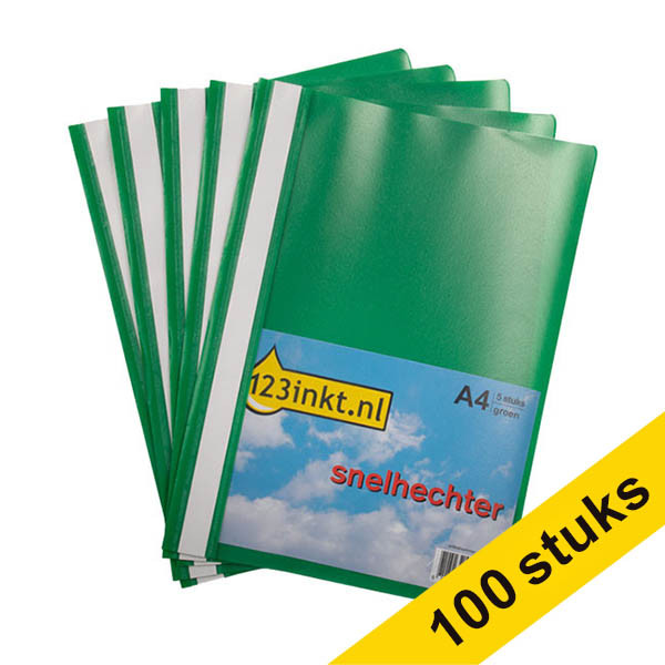 123inkt bestekmap groen A4 (100 stuks) 302855 - 1