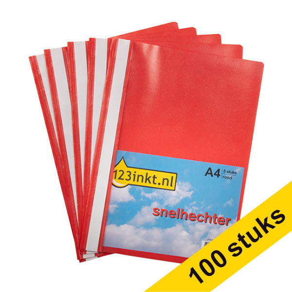 123inkt bestekmap rood A4 (100 stuks) 302854 - 1