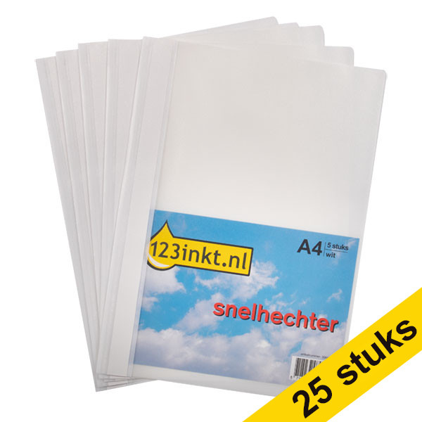 123inkt bestekmap wit A4 (25 stuks) K-22043C 300550 - 1