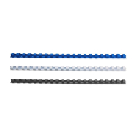 123inkt bindrug 10 mm set blauw, wit en zwart (75 stuks) 340052