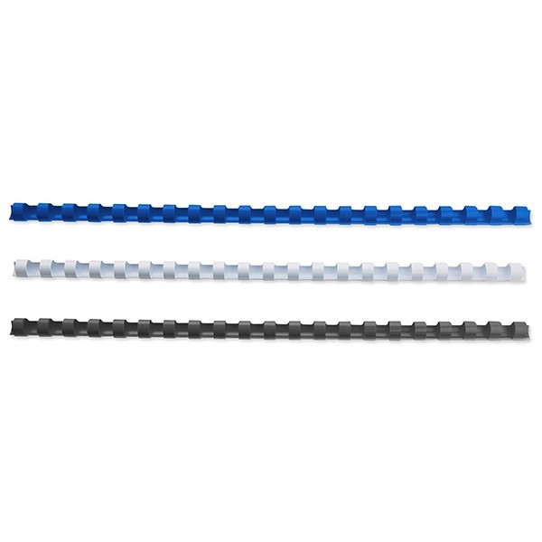123inkt bindrug 12 mm set blauw, wit en zwart (75 stuks) 340053 - 1