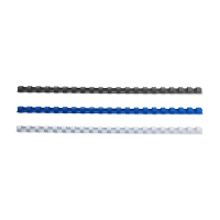 123inkt bindrug 6 mm set blauw, wit en zwart (75 stuks) 340047