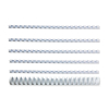 123inkt bindrug wit set 6 mm, 8 mm, 10 mm, 12 mm, 14 en 16 mm (150 stuks)