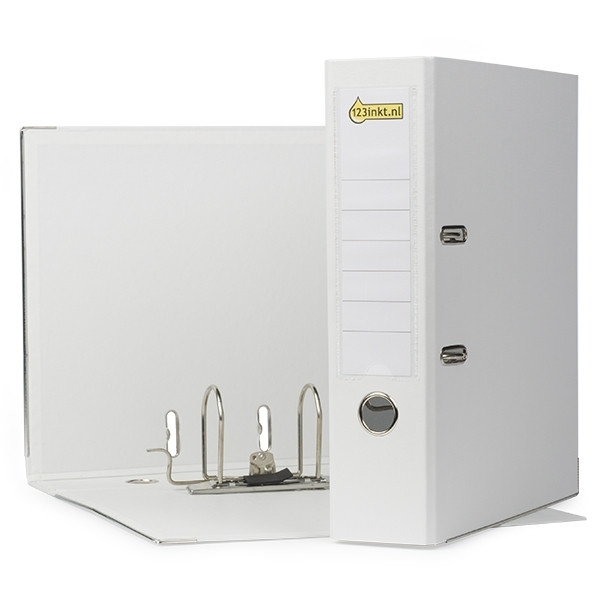 123inkt classeur A4 plastic wit 80 mm 300109 - 1