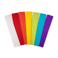 123inkt crêpepapier 250 x 50 cm regenboogset (7 stuks) FSC® Mix Credit 301709