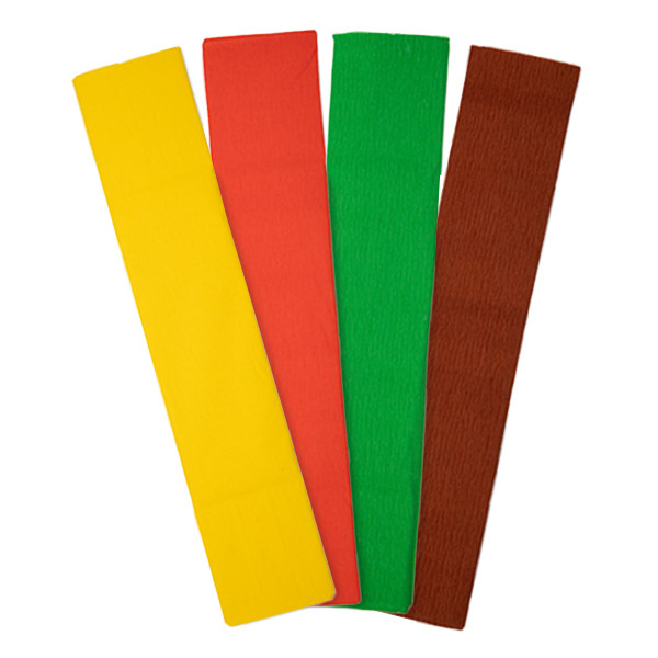 123inkt crêpepapier 250 x 50 cm set herfst (4 stuks) FSC® Mix Credit  302331 - 1