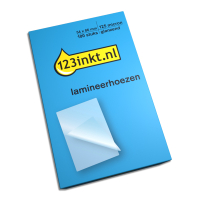 123inkt creditcard lamineerhoes 54 x 86 mm glanzend 2x125 micron (100 stuks) 33810C 3740300C 301132