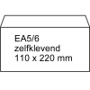 123inkt dienst envelop wit 110 x 220 mm - EA5/6 zelfklevend (50 stuks)
