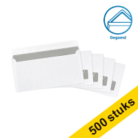 123inkt dienstenvelop wit 110 x 220 mm - EA5/6 venster rechts gegomd (500 stuks) 123-202030 202030C 209016 88099496C 300911