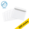 123inkt dienstenvelop wit 114 x 162 mm - C6 gegomd (500 stuks)