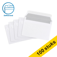 123inkt dienstenvelop wit 114 x 162 mm - C6 zelfklevend (100 stuks)
