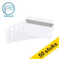 123inkt dienstenvelop wit 114 x 229 mm - C5/6 zelfklevend (50 stuks) 123-201530-50 300917